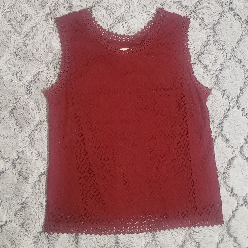 💥Merona Sleeveless Lace Blouse💥